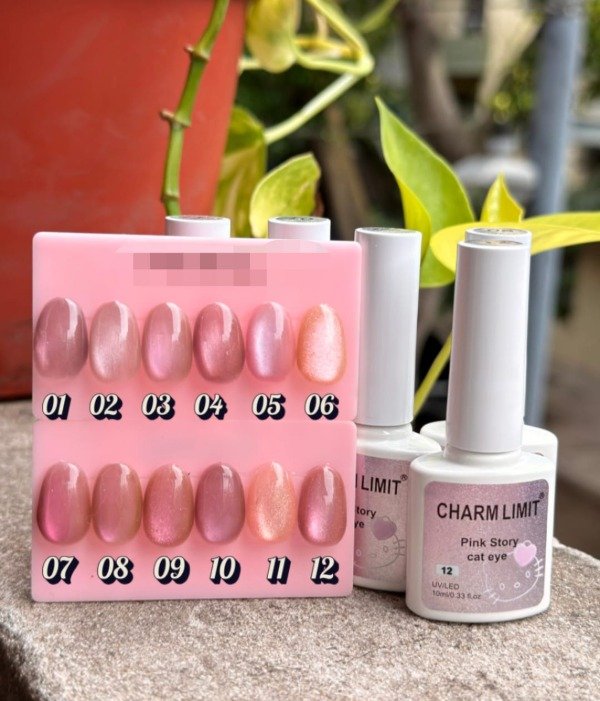 Producto - ESMALTE CHARM LIMIT OJO DE GATO PINK STORY