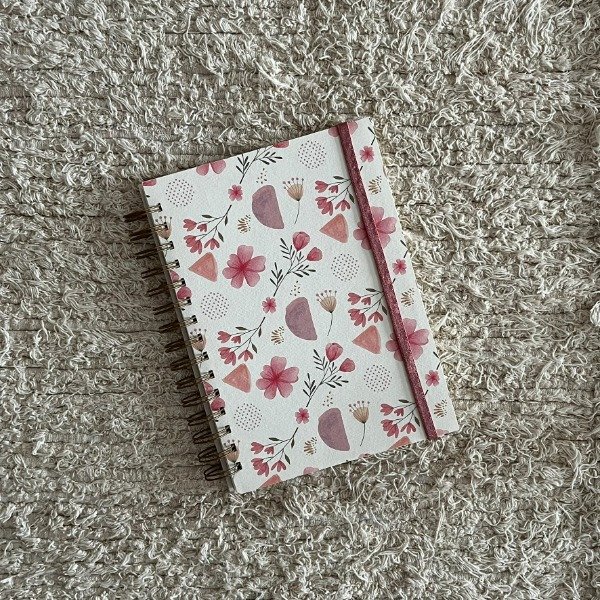Producto - Cuaderno Flower tapa blanda