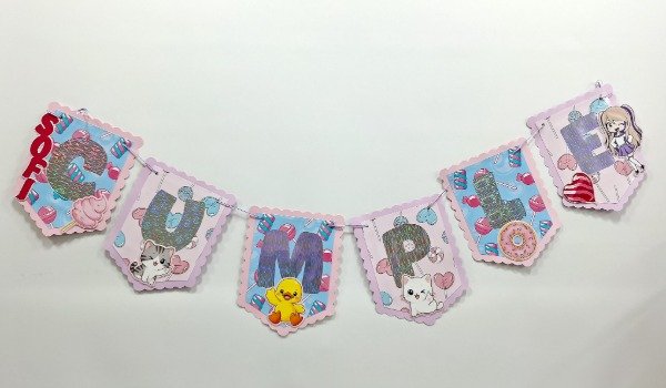 Producto - BANDERIN APLIQUES 3D - UNIDAD (letra) - 3