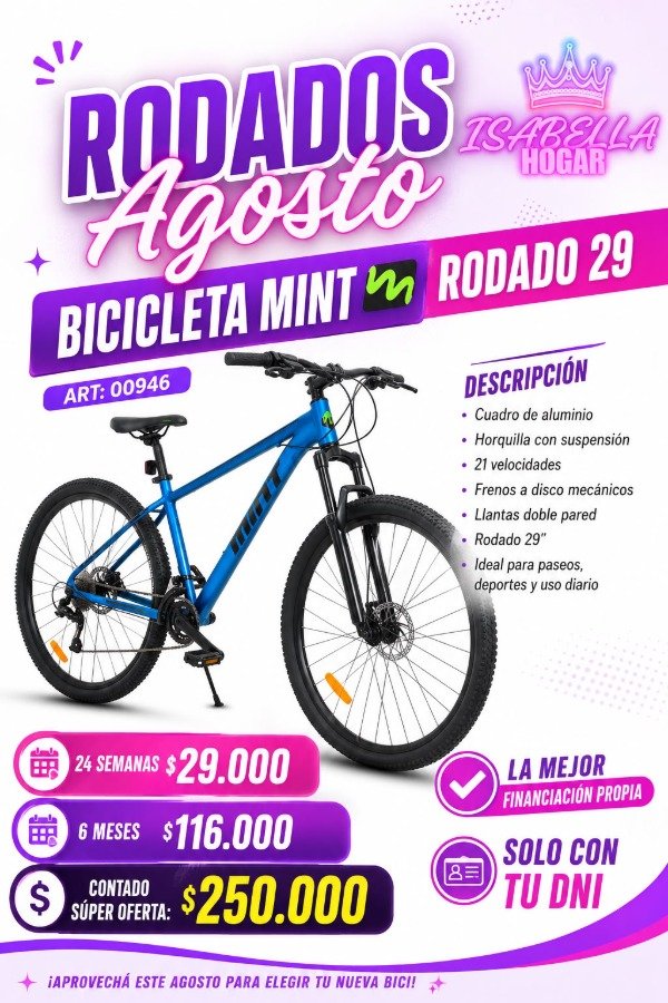 Producto - BICICLETA MINT RODADO 29