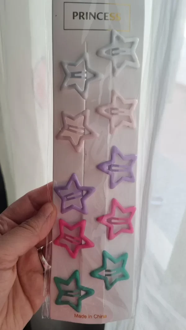 Producto - Hebillas estrellas por par varios colores