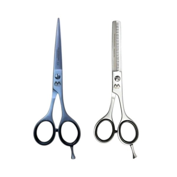 Producto - KIT DE TIJERAS MASTER TOOLS CORTE MICRODENTADA 5,5" + PULIR 5,5"