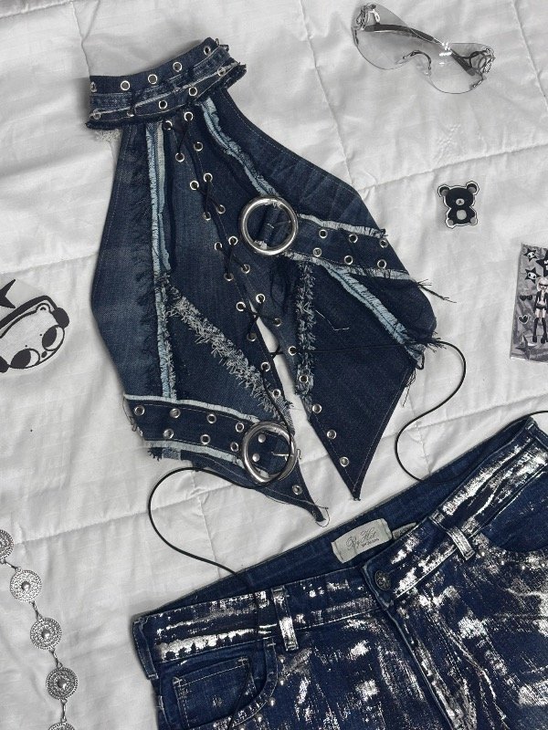 Producto - Denim Top - Dark Blue