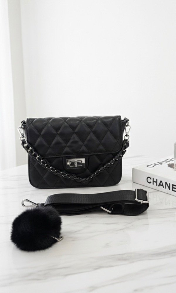 Producto - Cartera Nápoles -  Estilo Chanel -  Black