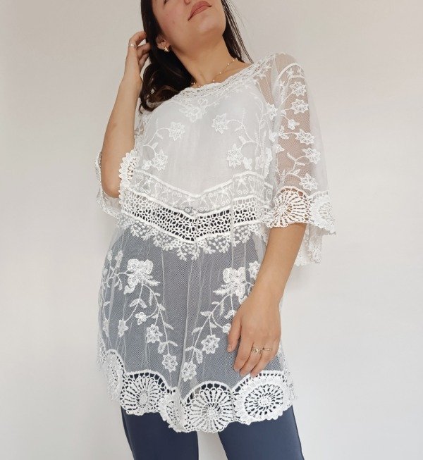 Producto - Maxi blusa Olimpa (blanco)