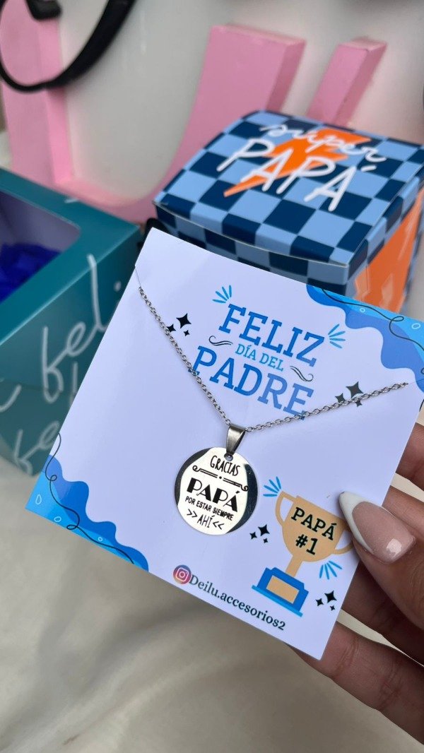 Producto - Collar gracias papa fino