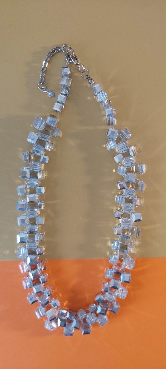 Producto - Collar Cubico Plata