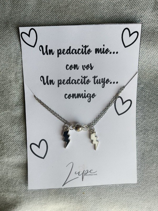 Producto - Cadenitas para compartir con imán rayitos
