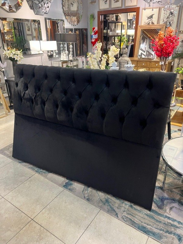 Producto - Respaldo capitone negro 180x120cm