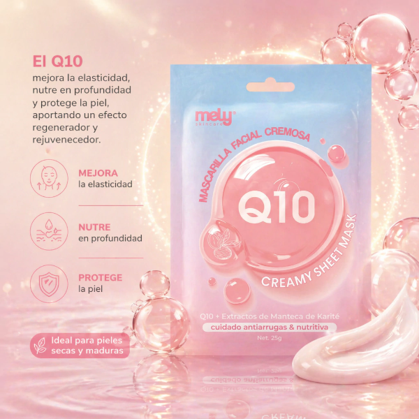 Producto - Mascarilla facial cremosa Mely - Q10 y Karité
