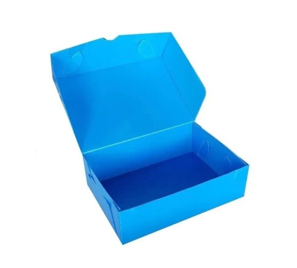 Producto - CAJA DE ARCHIVO PLASTICA AZUL PARA ARMAR EN TAMAÑO A4/OFICIO X UNIDAD