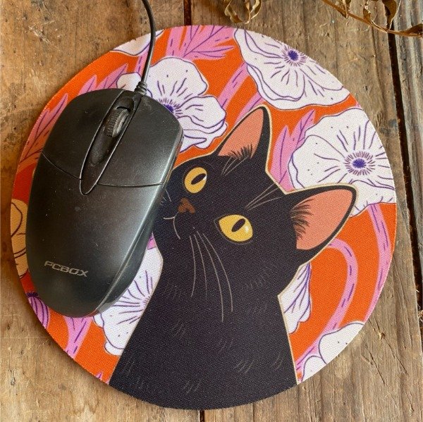 Producto - Mouse Pad Gato Negro
