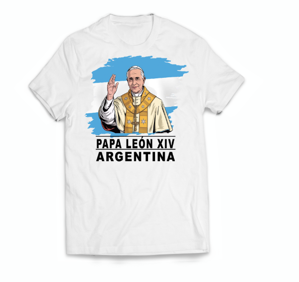 Producto - Remera Personalizad Papa León XIV Argentina #26 - 1