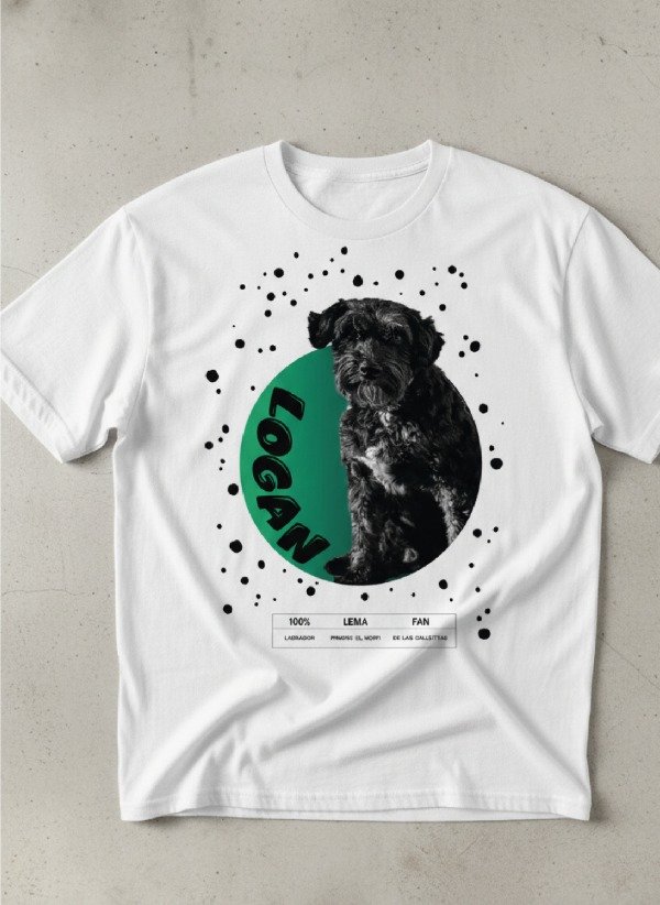 Producto - Remera Logan Niños - Personalizada con tu mascota