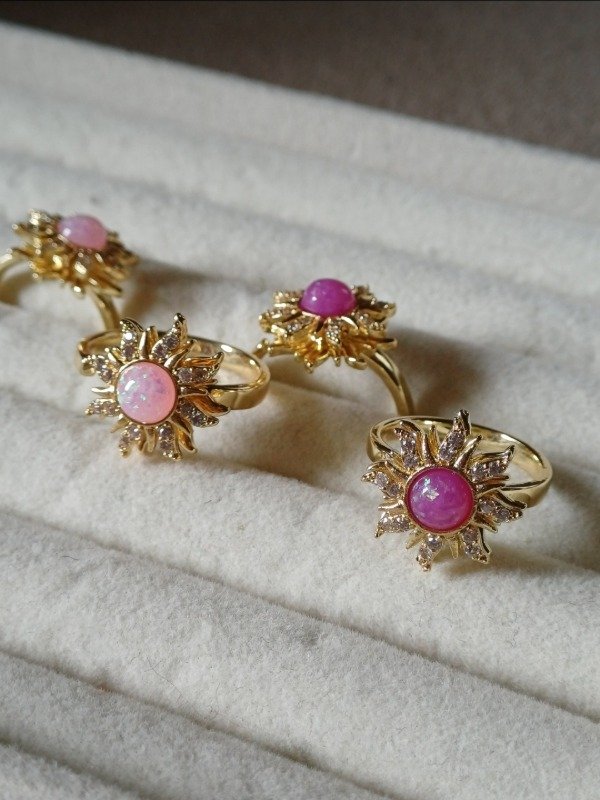 Producto - Anillo rapunzel (ROSA Y VIOLETA)