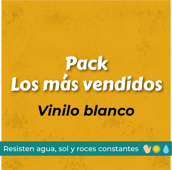 Producto - Pack mayorista - Los más vendidos (vinilo blanco)