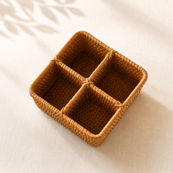Producto - Organizador de Rattan Cuadrado - 1