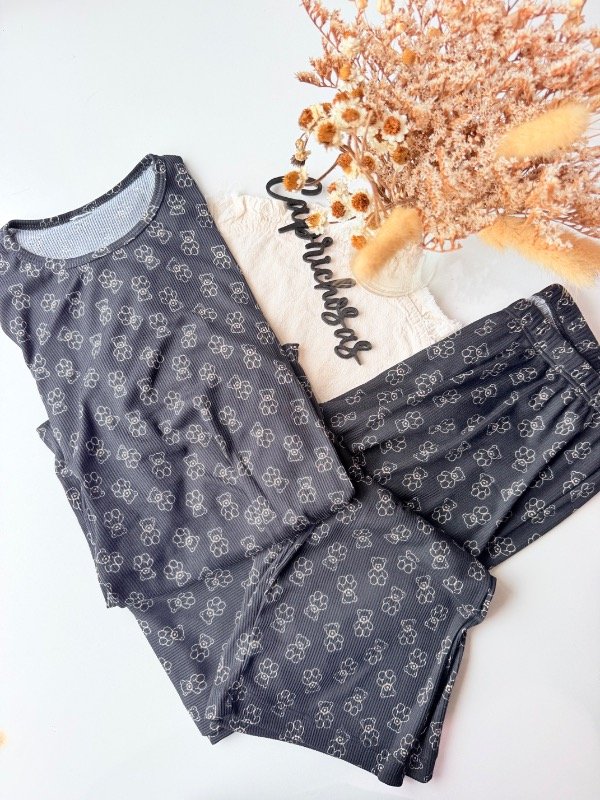 Producto - Pijama manga larga morley oso negro