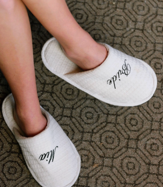 Producto - Pantuflas Waffle/Toalla (personalizables)
