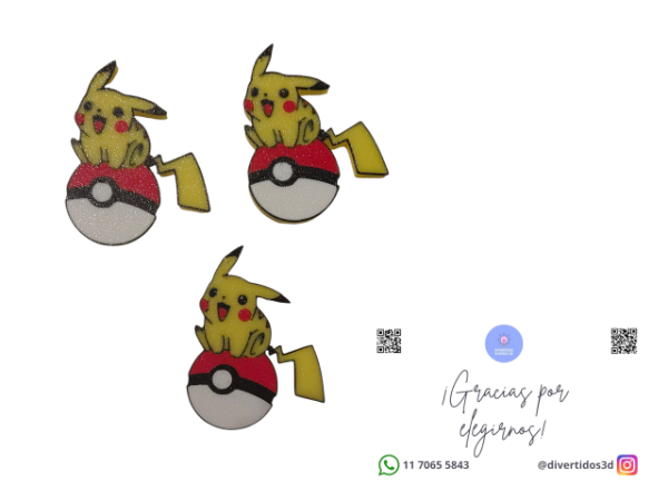 Producto - Llaveros de Pikachu con pokebola