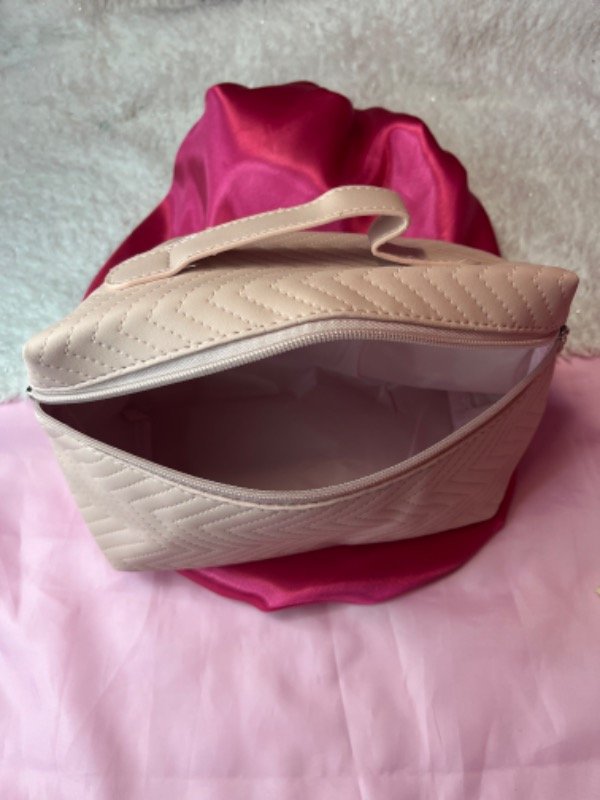 Producto - Neceser Bolsito cuerina-Mely Rosado - 1