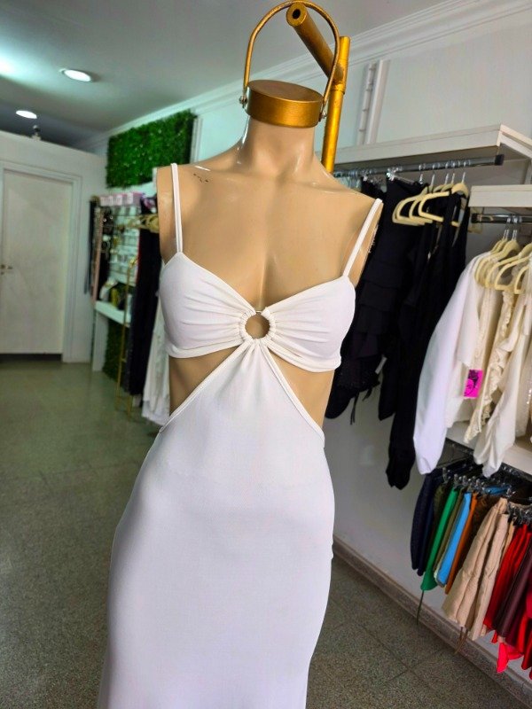 Producto - MAXIVESTIDO CIRCULO TAZA Y TAJO BLANCO