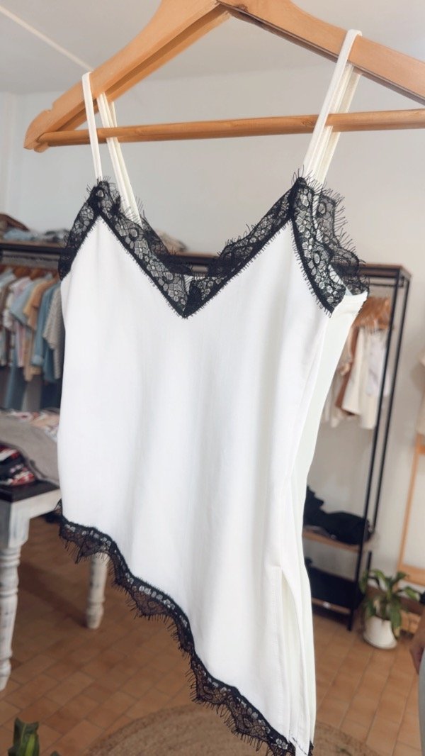 Producto - Musculosa Blanca Encaje