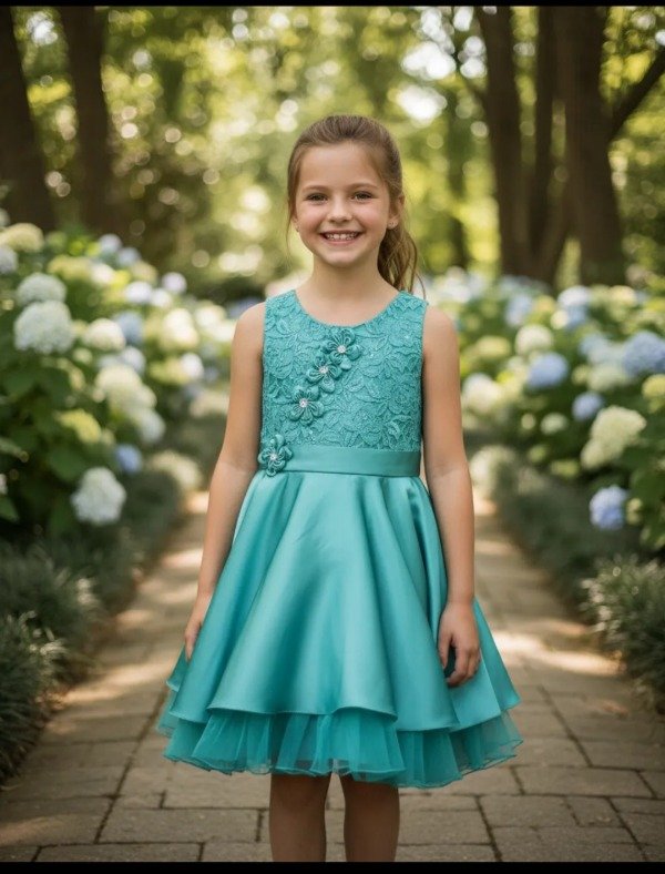 Producto - Vestido de nena fiesta satén y tul