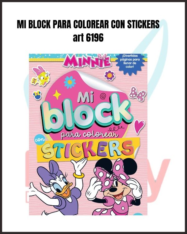 Producto - MI BLOCK PARA COLOREAR CON STICKERS 6196