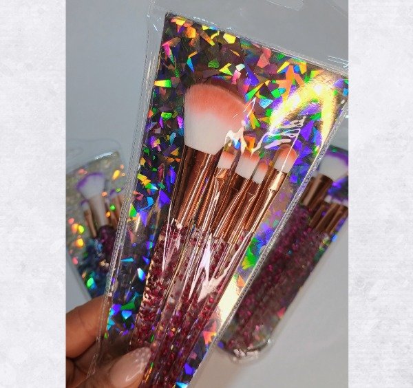Producto - SET DE BROCHAS X5 GLITTER