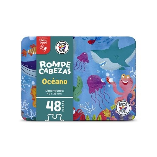 Producto - Rompecabezas en lata 48 piezas - Océano