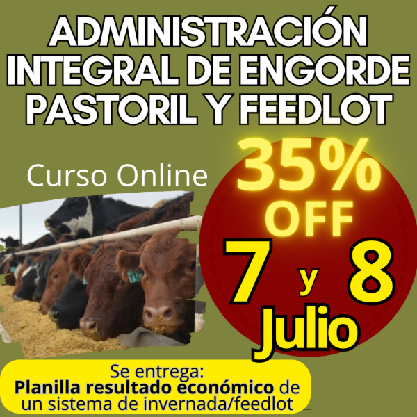Producto - Curso Online: Administración Integral de Engorde Pastoril y Feedlot