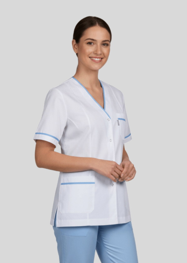 Producto - Chaqueta con broche - vivo celeste
