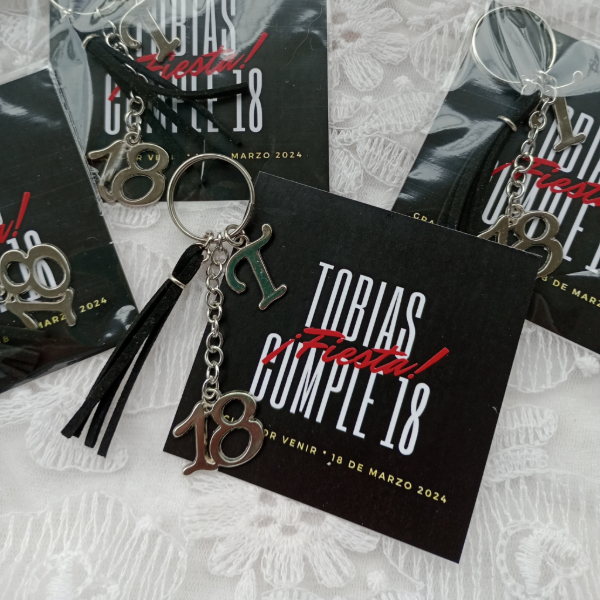 Producto - Llavero 18 años mas tarjeta