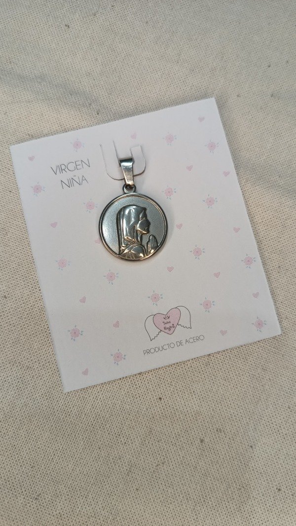 Producto - Dije Acero Virgen Niña