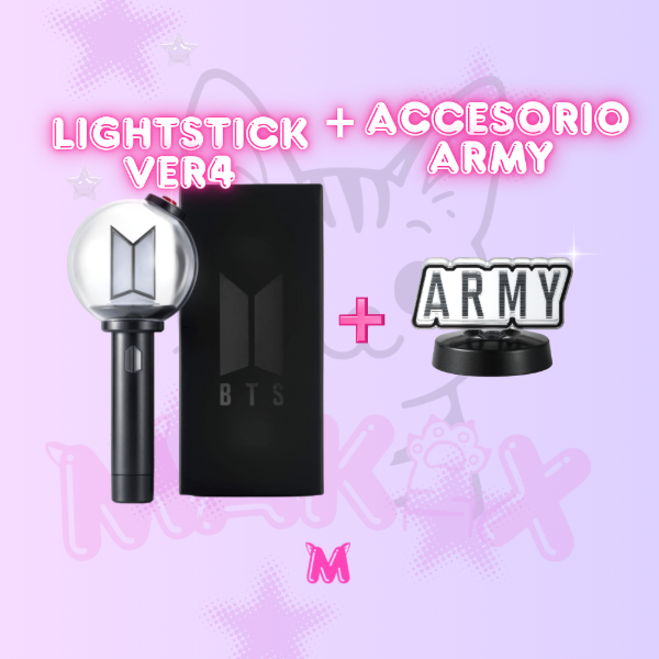 Producto - BTS Lightstick Army Bomb Ver. 4 (V4) +  Accesorio Oficial K-Pop