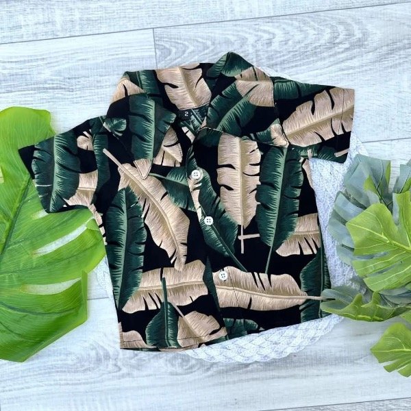 Producto - CAMISA HAWAIANA DORADA
