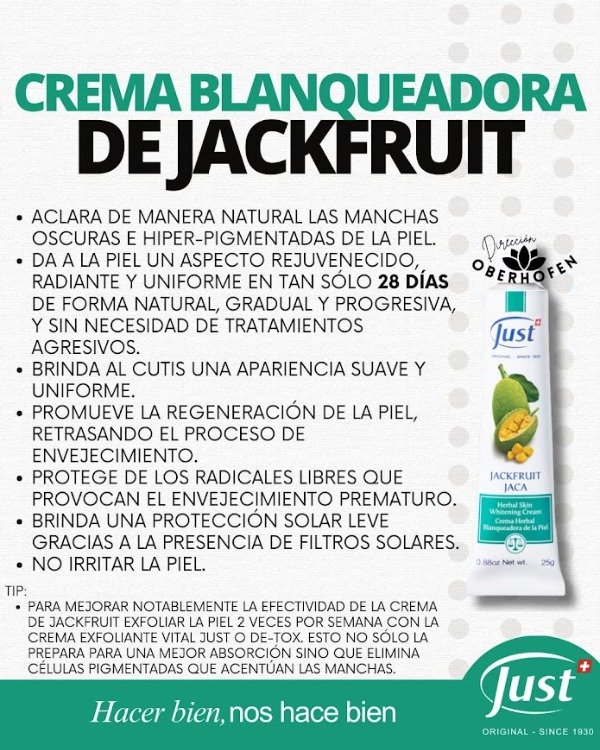 Producto - Crema Blanqueadora Jackfruit 25 gr Just