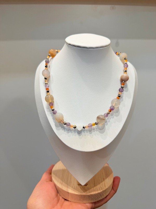 Producto - Collar AURA - Agatas/ amatista