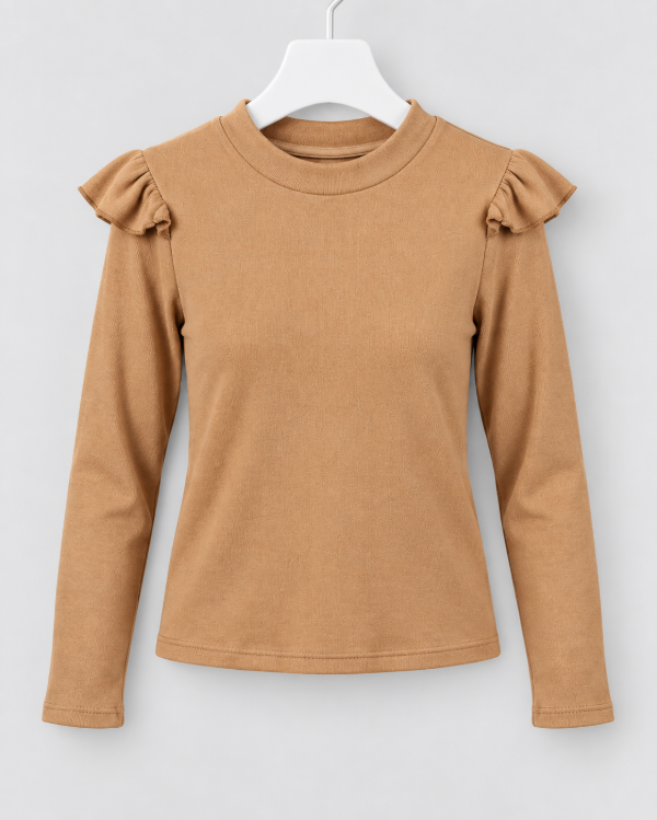 Producto - Remera con volado Beige - 0