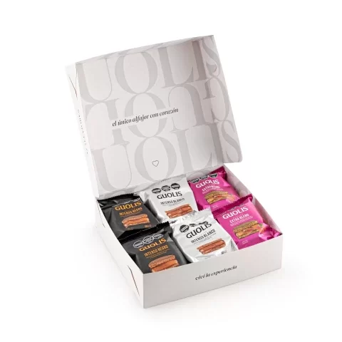 Producto - ALFAJOR PREMIUM GUOLIS X18UN (Extra blend, Negro intenso, Blanco intenso)