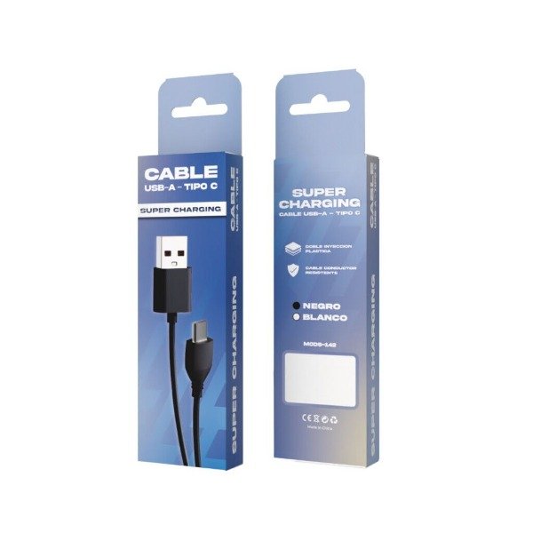 Producto - CABLE USB TIPO C MODS-142 - STOCK - NEGRO