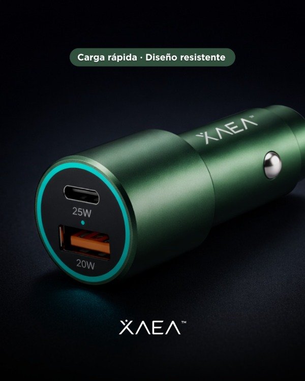 Producto - Cargador Cel Auto Xaea Voltair usb-A y usb-c 45W - 0