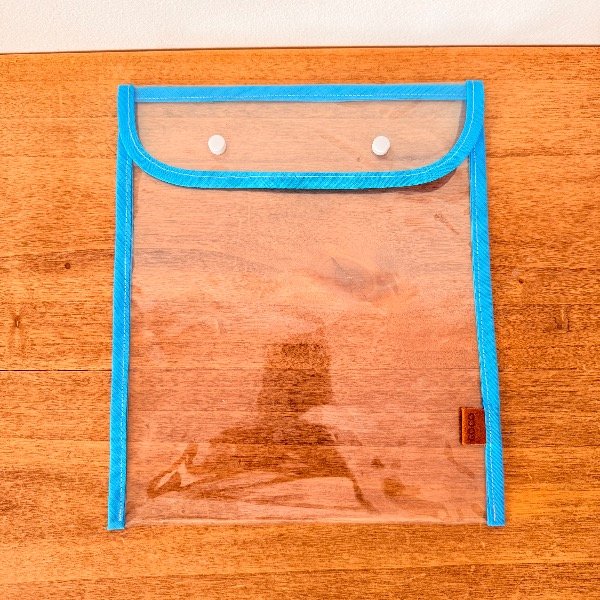 Producto - SOBRE CRISTAL para hojas de carpeta Nro 3 (Turquesa)