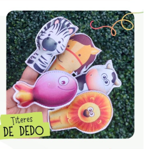 Producto - TITERES DE DEDO ANIMALES X4 UNIDADES