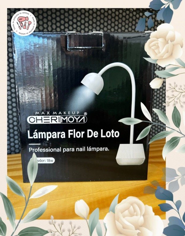 Producto - Cabina Lampara inalámbrica flor cherimoya flexible soft gel