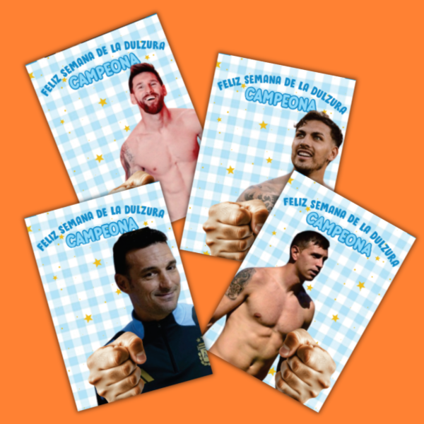 Producto - TARJETAS SEMANA DE LA DUZURA -  ARGENTINA - PUÑO