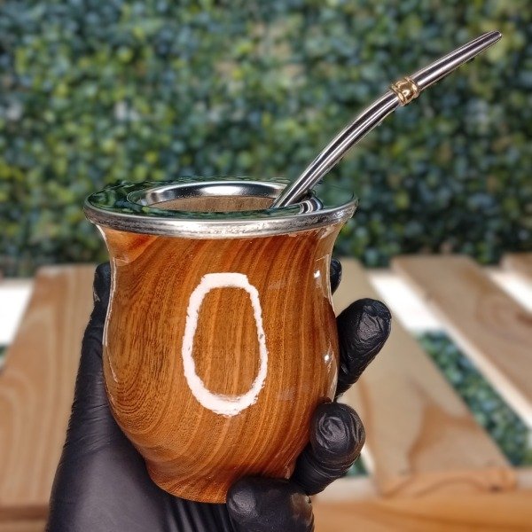 Producto - MATE ALGARROBO + BOMBILLA ( GRABADO GRATIS )