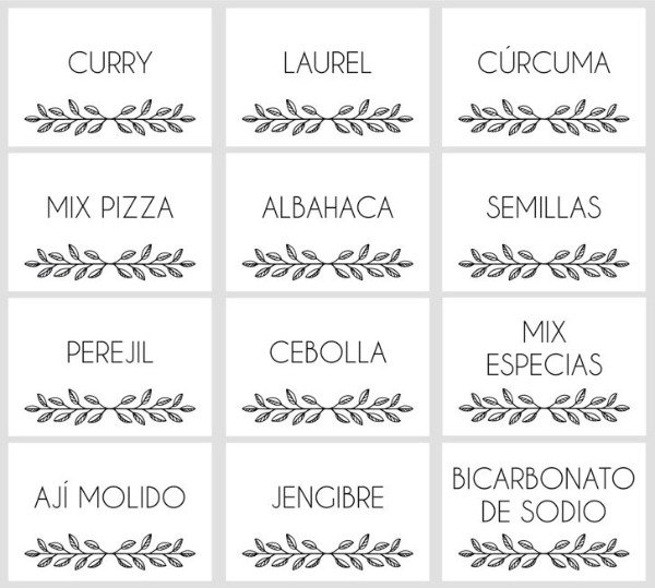 Producto - Plancha de etiquetas para frascos Cartago 101 - 2
