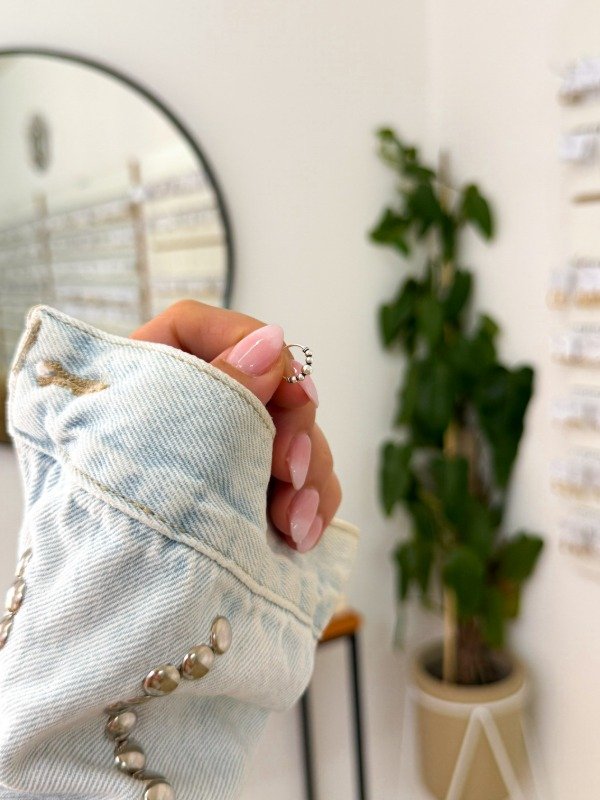 Producto - Helix plata 925 oscuro bolitas